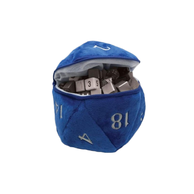 UP - D20 Plush Dice Bag - Blue