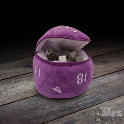 UP - D20 Plush Dice Bag - Purple