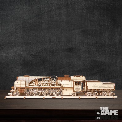 Ugears - V-Express Steam Train with Tender - 3D Παζλ - 538pc Ugears - V-Express Steam Train with Tender - 3D Παζλ - 538pc