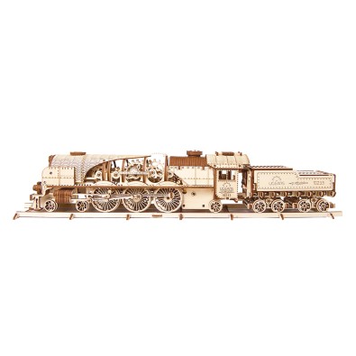 Ugears - V-Express Steam Train with Tender - 3D Παζλ - 538pc Ugears - V-Express Steam Train with Tender - 3D Παζλ - 538pc