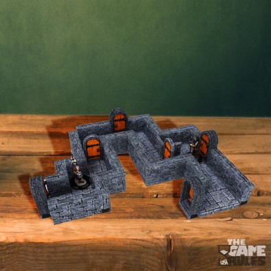 WarLock Tiles: Expansion Pack - 1 in. Dungeon Straight Walls WarLock Tiles: Expansion Pack - 1 in. Dungeon Straight Walls