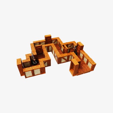 WarLock Tiles: Expansion Pack - 1 in. Town & Village Straight Walls WarLock Tiles: Expansion Pack - 1 in. Town & Village Straight Walls