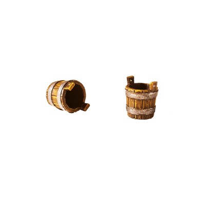 Wooden Buckets (Set of 4) Wooden Buckets (Set of 4)
