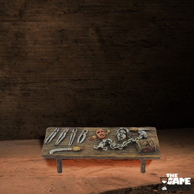 Table with torture tools Table with torture tools