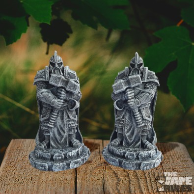 Dwarf Statue With Hammer (x2)