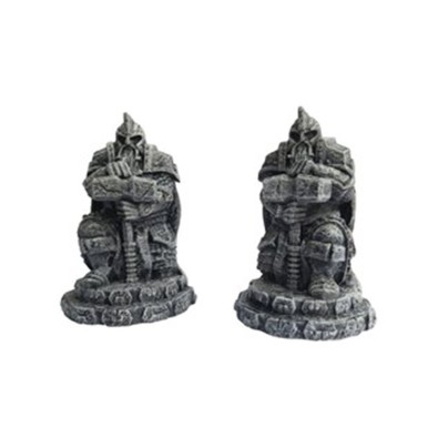 Dwarf Statue With Hammer Kneeling (x2)