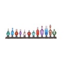 Glass bottle set, 24 Pieces