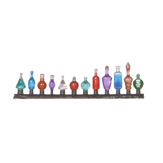 Glass bottle set, 24 Pieces