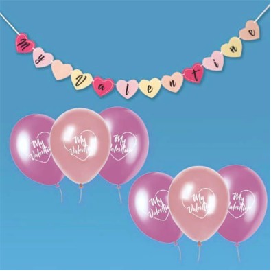 Bunting and Balloons - My Valentine Bunting and Balloons - My Valentine