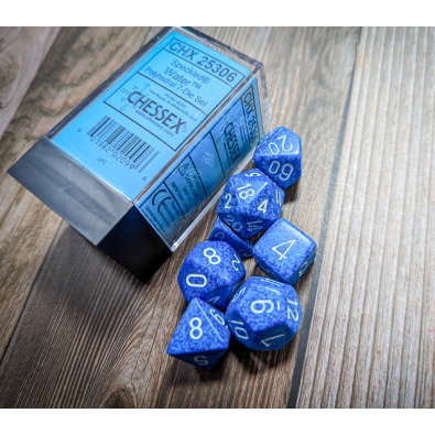 Chessex Speckled Polyhedral 7-Die Set - Water