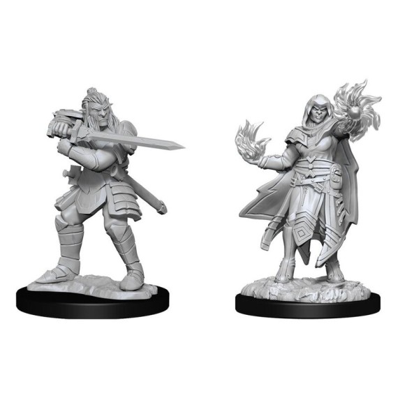 D&D Nolzur's Marvelous Miniatures: Hobgoblin Fighter Male & Hobgoblin Wizard Female