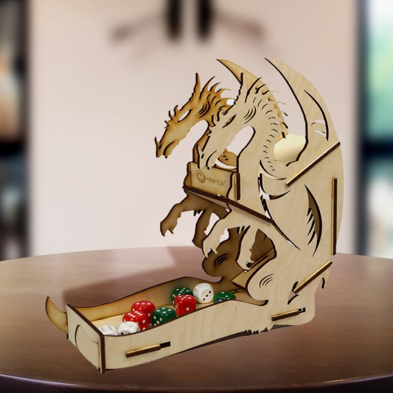 e-Raptor Dice Tower Dragon Wooden