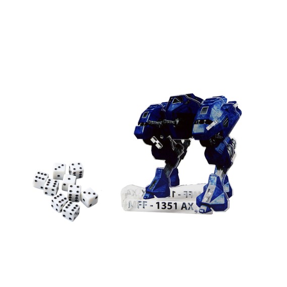 e-Raptor Dice Tower MFF Mech Blue