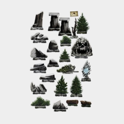 e-Raptor RPG Objects Rocks