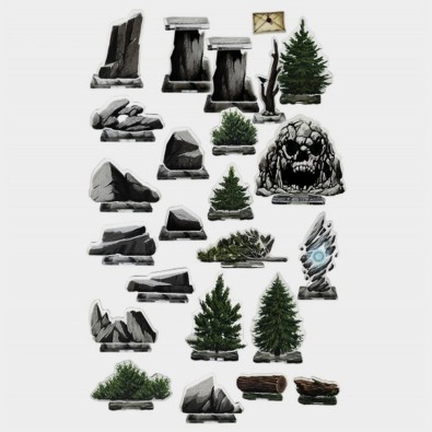 e-Raptor RPG Rocks Set - Objects and Modular Map