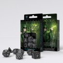 Elvish Black & White Dice Set (7)