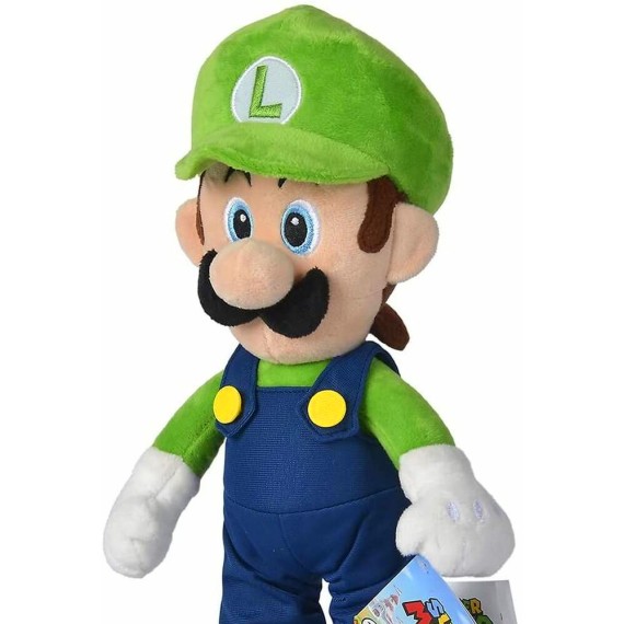 Super Mario - Luigi Λούτρινη Φιγούρα (30 cm)