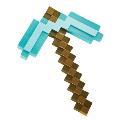 Minecraft - Plastic Replica Diamond Pickaxe (40 cm) Minecraft - Plastic Replica Diamond Pickaxe (40 cm)