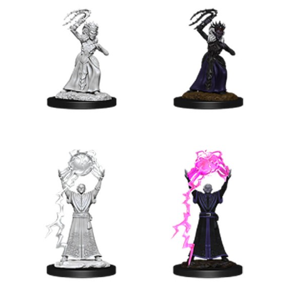 D&D Nolzur's Marvelous Miniatures - Drow Mage & Drow Priestess