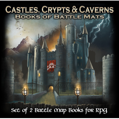 Castles Crypts and Caverns - Books of Battle Mats
