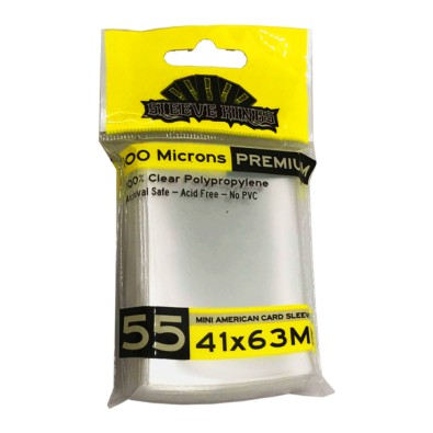 Sleeve Kings Premium Mini American Card Sleeves (41x63mm) - 55 Pack, 100 Microns - SKS-9901 Sleeve Kings Premium Mini American Card Sleeves (41x63mm) - 55 Pack, 100 Microns - SKS-9901