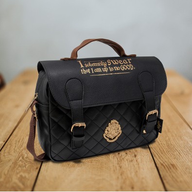 Harry Potter: Quilted Satchel Lunch Bag (Black) Harry Potter: Quilted Satchel Lunch Bag (Black)