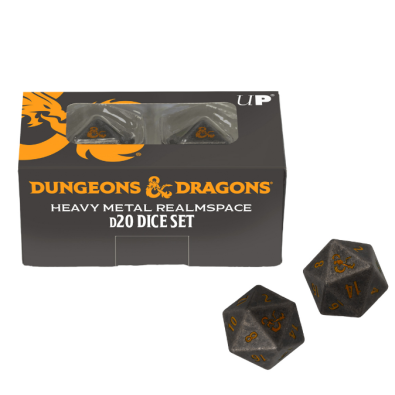 UP - Heavy Metal Realmspace D20 Dice Set for Dungeons & Dragons