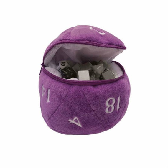 UP - D20 Plush Dice Bag - Purple