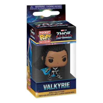 Funko Pocket Pop Marvel : Thor Love and Thunder - Valkyrie Keychain
