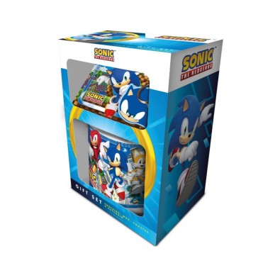 Pyramid SEGA: Sonic The Hedgehog - Mug, Coaster & Keychain Gift Set Pyramid SEGA: Sonic The Hedgehog - Mug, Coaster & Keychain Gift Set