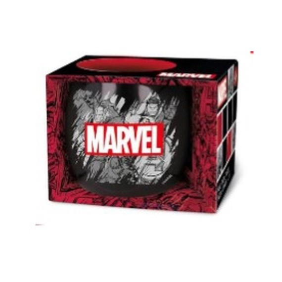 Stor: Marvel Pattern - Globe Mug In Gift Box (380ml)