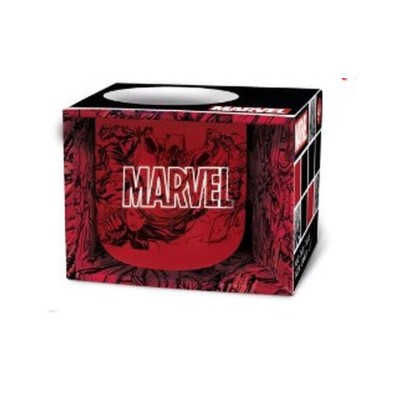 Stor: Marvel Pattern - Ceramic Breakfast Mug in Gift Box (400ml) Stor: Marvel Pattern - Ceramic Breakfast Mug in Gift Box (400ml)