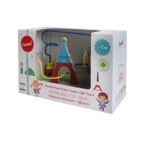Bead Roller Coaster-Eiffel Tower.