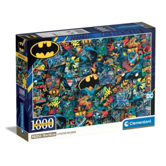 Clementoni Παζλ Impossible Batman 1000 τμχ - Compact Box