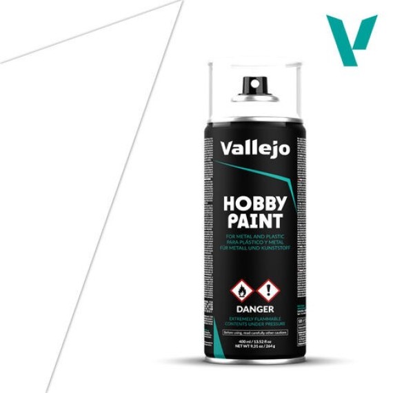 Vallejo Basic Primer - White Primer (400 ml)