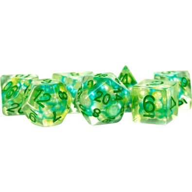 16mm Resin Pearl Dice Poly Set Sea Foam