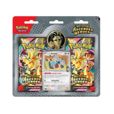 Pokemon TCG Mega Evolution: Ascended Heroes - Larry's Komala 2-pack blister Collection
