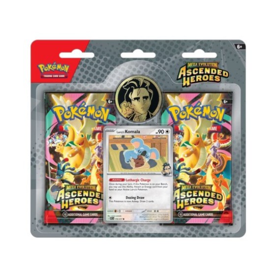 Pokemon TCG Mega Evolution: Ascended Heroes - Larry's Komala 2-pack blister Collection