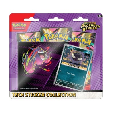 Pokemon TCG Mega Evolution: Ascended Heroes - Gastly Tech Sticker Collection