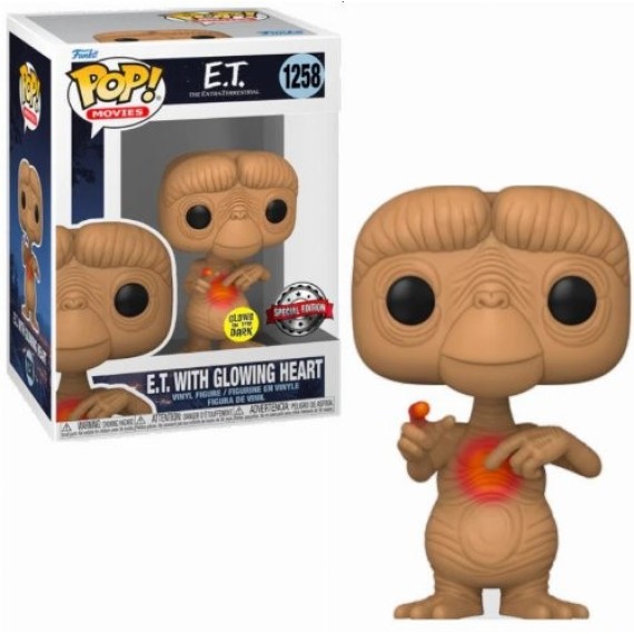 Funko POP! Movies: E.T. - E.T. with Glowing Heart (GITD) (1258) (Exclusive)