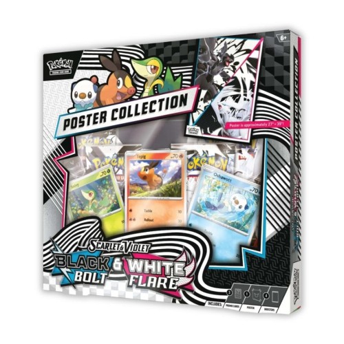 Pokemon TCG Scarlet & Violet Black Bolt & White Flare - Poster Collection