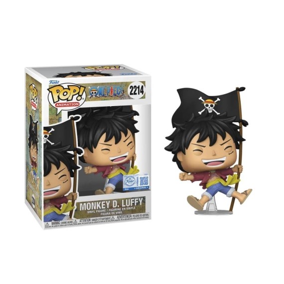 Monkey D. Luffy with Flag