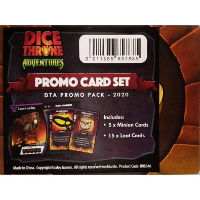 Dice Throne Adventures: Promo Card Set – DTA Promo Pack 2020