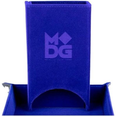 Fold Up Velvet Dice Tower Blue Fold Up Velvet Dice Tower Blue