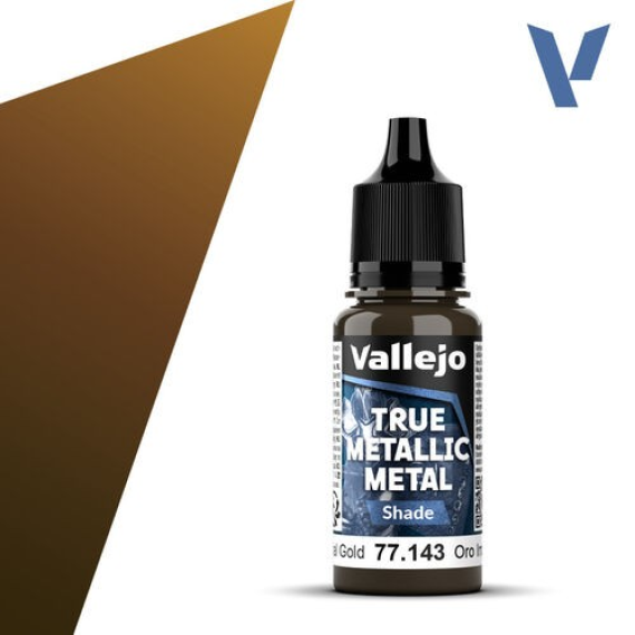Vallejo True Metallic Metal Shade - Imperial Gold (18 ml)