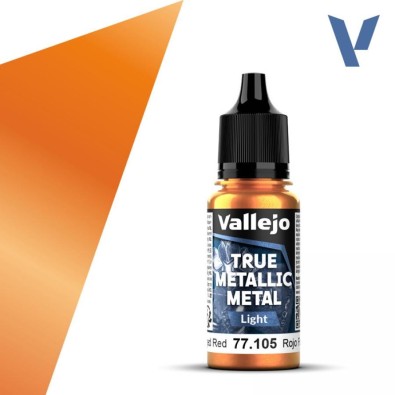 Vallejo True Metallic Metal Light - Forged Red (18 ml)