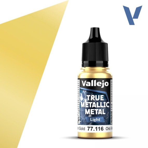 Vallejo True Metallic Metal Light - Greenish Gold (18 ml)