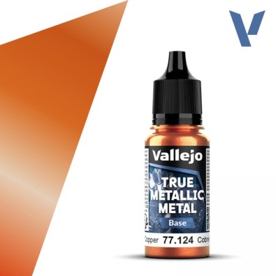 Vallejo True Metallic Metal Base - Ancient Copper (18 ml)