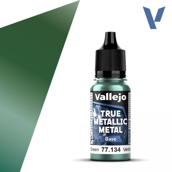 Vallejo True Metallic Metal Base - Dusken Green (18 ml)