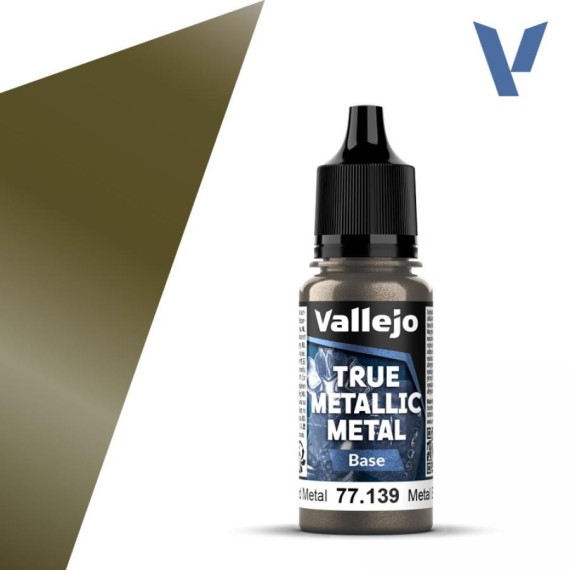 Vallejo True Metallic Metal Base - Aged Metal (18 ml)